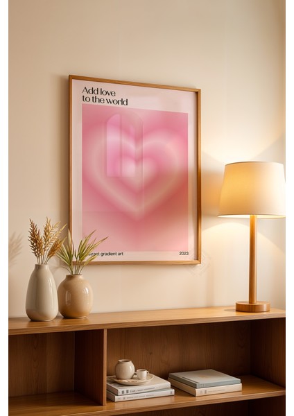 Aura Serisi Ahşap Çerçeveli Poster, Tablo NO:126