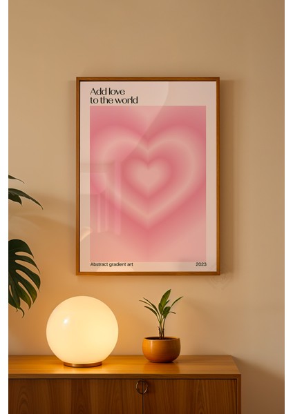 Aura Serisi Ahşap Çerçeveli Poster, Tablo NO:126 fiyatları