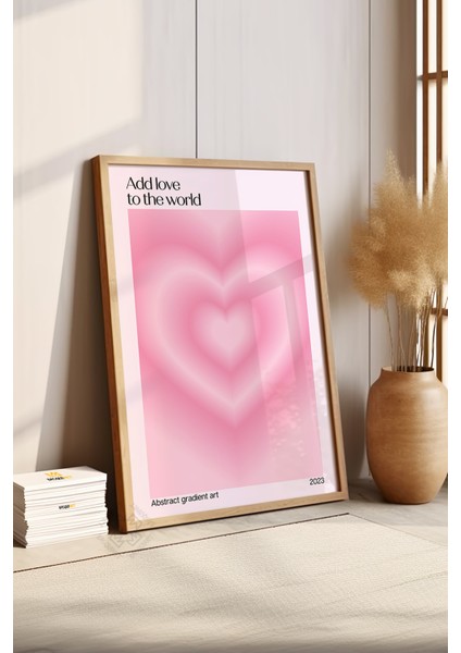 Aura Serisi Ahşap Çerçeveli Poster, Tablo NO:126 fırsatları