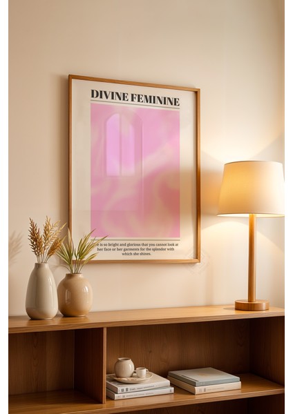 Aura Serisi Ahşap Çerçeveli Poster, Tablo NO:132
