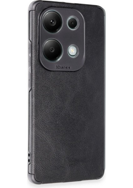 Xiaomi Redmi Note 13 4g Kılıf Loop Deri Silikon - Siyah Nrmsa