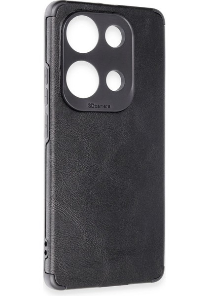 Xiaomi Redmi Note 13 4g Kılıf Loop Deri Silikon - Siyah Nrmsa