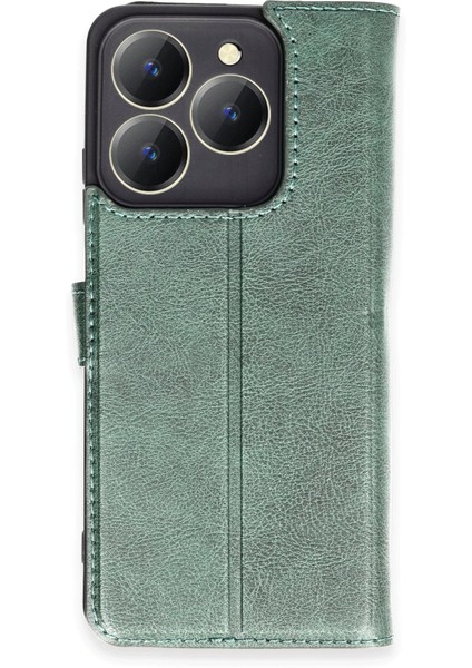 Realme C63 Kılıf Trend S Plus Kapaklı Kılıf - Yeşil Mrayd