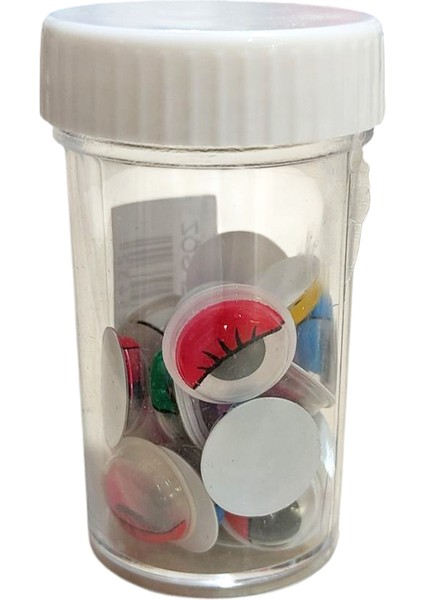 12 mm Renkli Kirpikli Oynargöz Oynayan Göz ,oynar Göz - 1 Adet modelleri