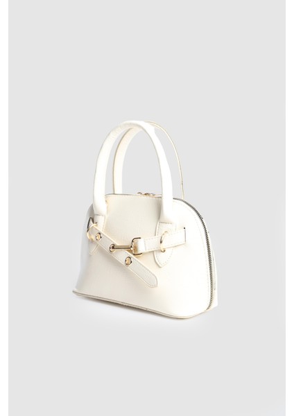 Kadın Tokyo Kemer Detaylı El ve Askılı Çanta Krem fiyatları