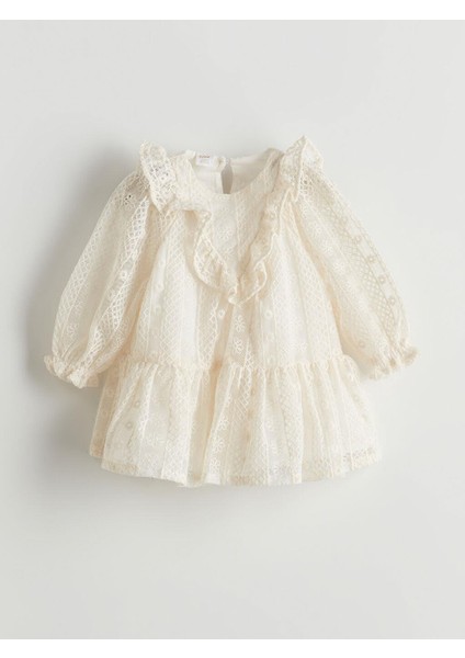 Dantel Kız Bebek Elbise ve Saç Bandı 2'li (S5) fiyatları