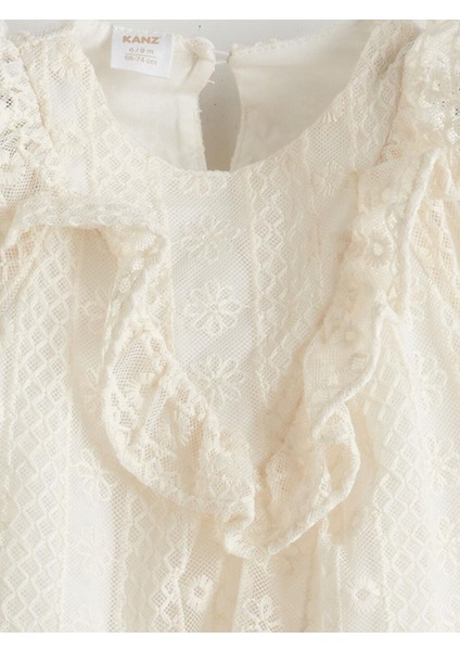 Dantel Kız Bebek Elbise ve Saç Bandı 2'li (S5) indirimleri