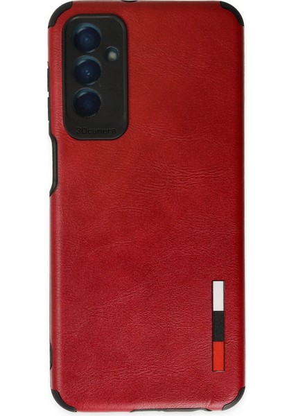 Samsung Galaxy M13 Kılıf Loop Deri Silikon - Kırmızı Ferrg