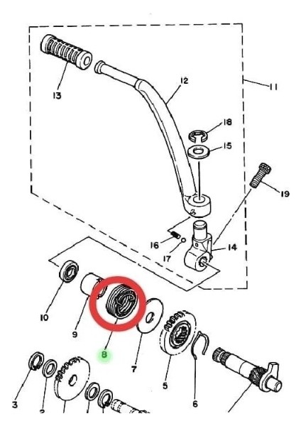 Rx King Arka Fren Pedalı Orijinal Oem Yamaha Rx King RX-135 RX115 Rxk Arka Fren Pedalı 3KA-F7211-40 fırsatları