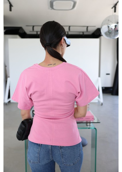 Drape Detaylı Tshirt
