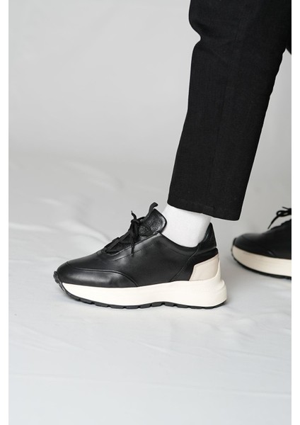 Feel Up Model Yüksek Taban Deri El Yapımı Siyah Erkek Casual Ayakkabı fiyatları