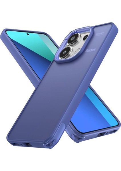 Xiaomi Redmi Note 13 4g Kılıf Elegant Kapak - Açık Mavi Nrmsa