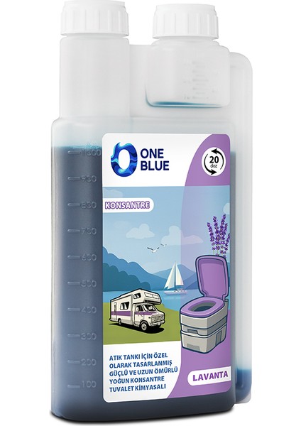 One Blue Lavanta One Blue Portatif ve Kasetli Tuvalet Kimyasalı modelleri