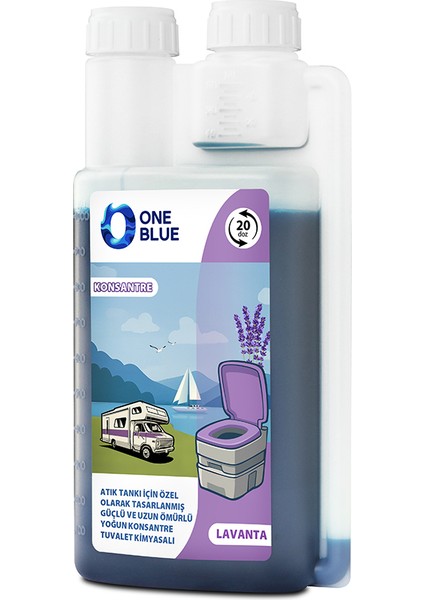 One Blue Lavanta One Blue Portatif ve Kasetli Tuvalet Kimyasalı fırsatları