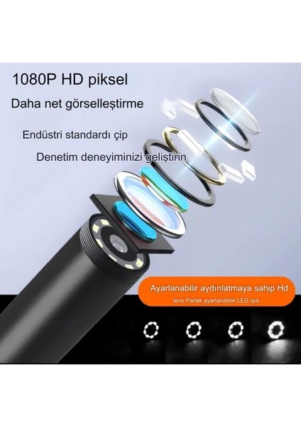 Ekranlı 3 Lensli 10 Metre Yılan Kamera fiyatları