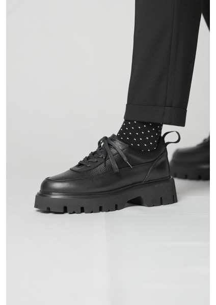 Strong Model Hakiki Deri El Yapımı Erkek Siyah Casual Ayakkabı fırsatları