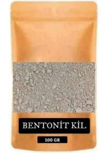 Bentonit Kil 100 gr Ince Toz Formda Gri Doğal Bentonit Kili.