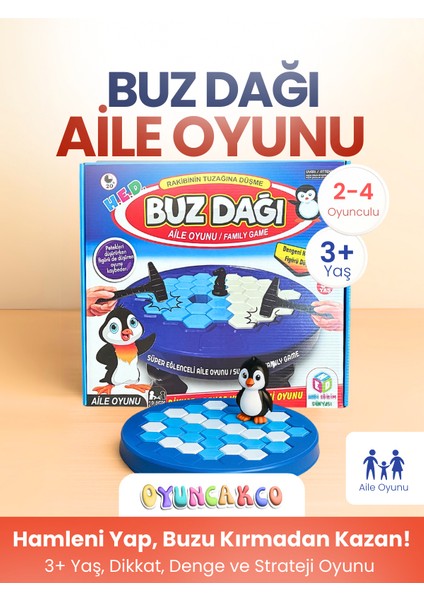 H.e.d. Buz Dağı Aile Oyunu | 3+ Yaş Dikkat, Denge ve Strateji Oyunu