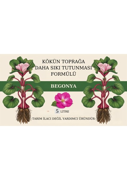 Doğal Kökün Toprağa Daha Sıkı Tutunması Formülü(Begonya) fiyatları