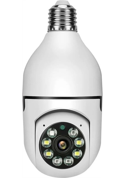 Panoramik LED Ampul Kamera Çift Wifi 360' Derece Panoramik Görüntüleme Kablosuz Ev Kamera
