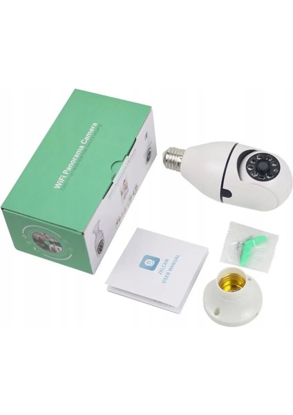 Panoramik LED Ampul Kamera Çift Wifi 360' Derece Panoramik Görüntüleme Kablosuz Ev Kamera fiyatları