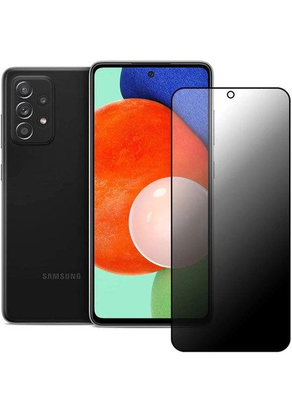 Samsung Galaxy A72- Uyumlu Privacy Hayalet - Gizli- Temperli Cam Ekran Koruyucu - Anti Static Esd Hd
