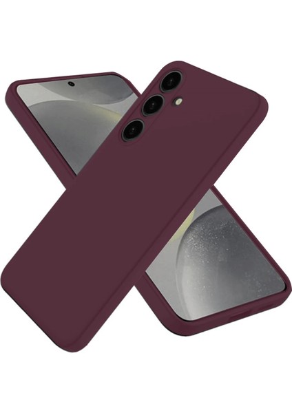 Samsung Galaxy A26 Kılıf First Silikon - Mürdüm Nrmsa