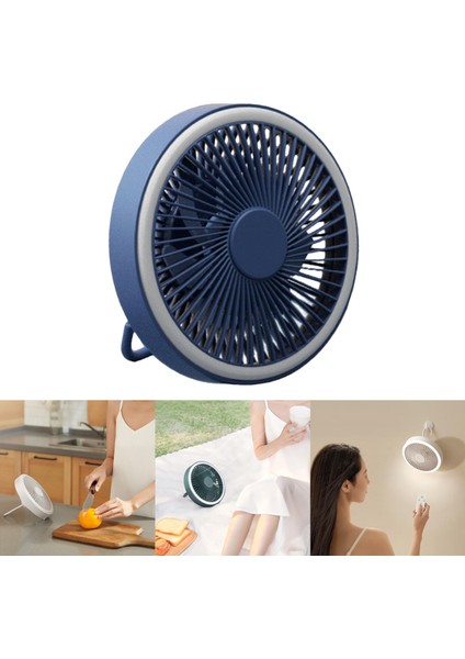 Ofis Mavisi Için Duvar Electric Fan 3 Hızlı LED Işıkları ile Kamp Fanı (Yurt Dışından) fırsatları