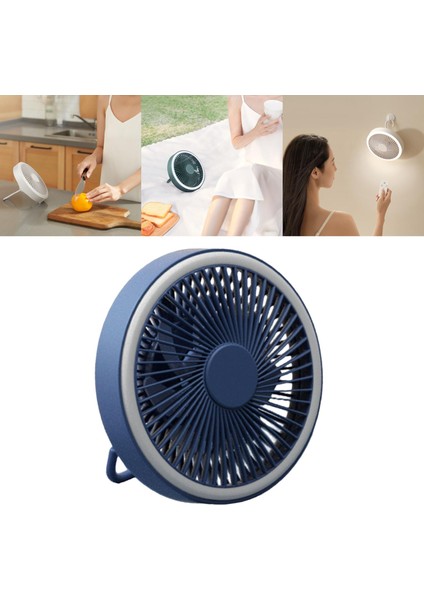 Ofis Mavisi Için Duvar Electric Fan 3 Hızlı LED Işıkları ile Kamp Fanı (Yurt Dışından) indirimleri
