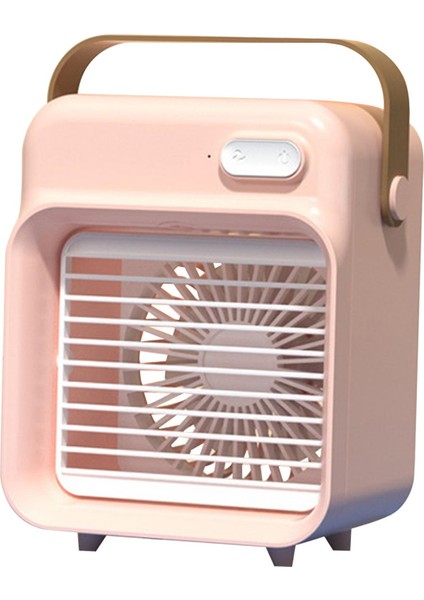 Mini Hava Soğutucu Nemlendirici Masa Fanı USB Güçlendirilmiş Ev Soğutma Yatak Odası Sprey Pembe (Yurt Dışından)