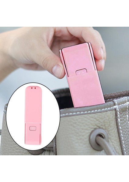 Mini El Tutuldu Kat Fanı Ayarlanabilir Taşınabilir USB Office Pembe Büyük Için Şarj Edilebilir (Yurt Dışından)