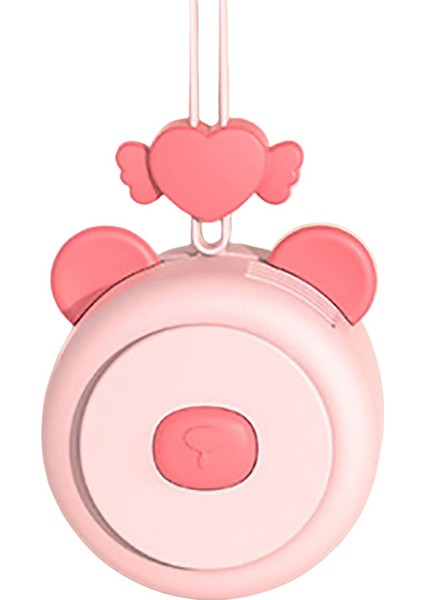 Taşınabilir Boyun Asma Fan USB Mini Kızlar Kolye Fan Giyilebilir 3 Hız Fan Pembe (Yurt Dışından)