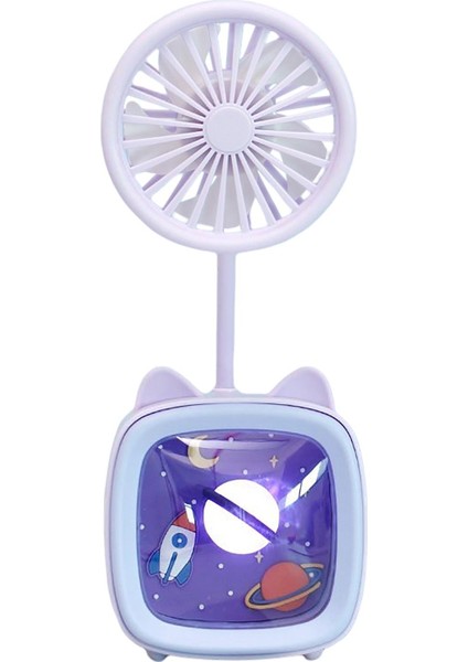 Işıklarla Mini Masa Masaüstü Masa Fanı Kamp Mor Mor (Yurt Dışından) fiyatları