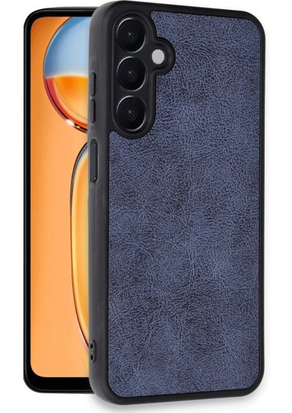 Samsung Galaxy A26 Kılıf Aras Deri Kapak - Lacivert Nrmsa