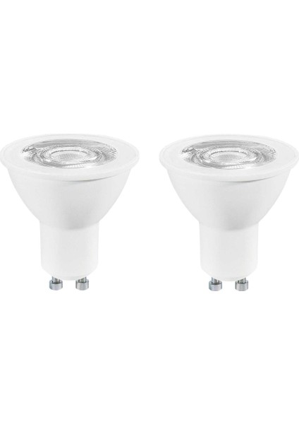 2 Adet 7 Watt, 4000 Kelvin, Çok Kaliteli GU10 Duy LED Ampul, Yüksek Lümen 4000 Kelvin GU10 Duy Ampul