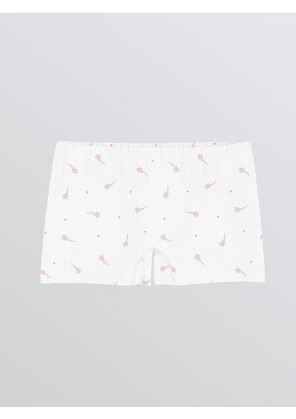 Sari Baskılı Kız Çocuk Boxer 3'lü (S5) modelleri