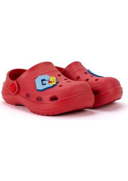 Çocuk Kırmızı Eva Sandalet
