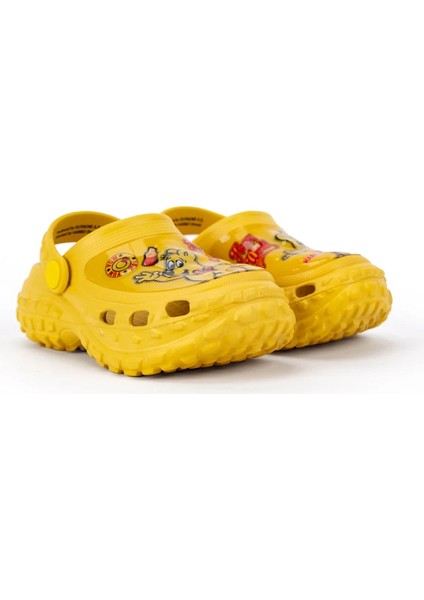 Çocuk Işıklı Sarı Eva Sandalet