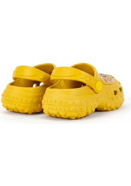 Çocuk Işıklı Sarı Eva Sandalet