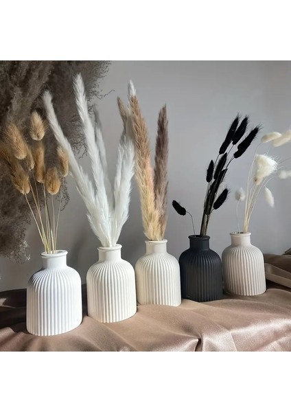Çizgili Vazo,pampas Vazosu,kurutulmuş ve Yapay Çiçek Vazosu indirimleri