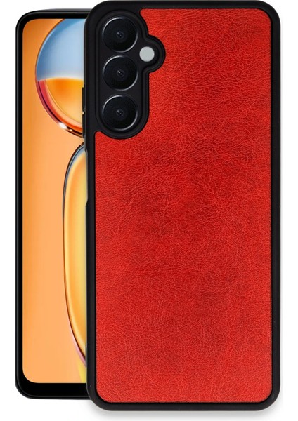Samsung Galaxy A15 4g Kılıf Aras Deri Kapak - Kırmızı Yktsn