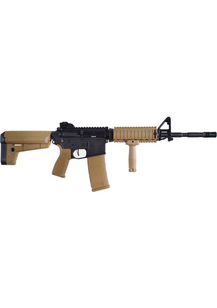 M4 Ar15 Rıs Charlie Half Tan Aeg Airsoft / Pil Şarj Setli