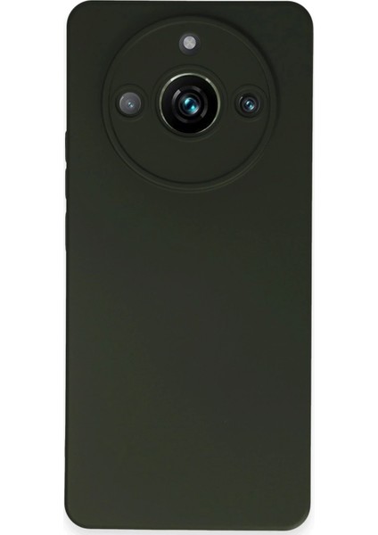 Realme 11 Pro Kılıf Nano Içi Kadife Silikon - Koyu Yeşil Yktsn
