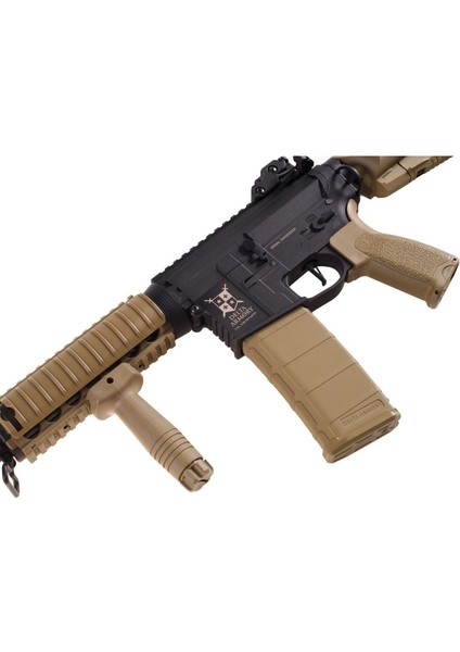 M4 Ar15 Rıs Charlie Half Tan Aeg Airsoft / Pil Şarj Setli