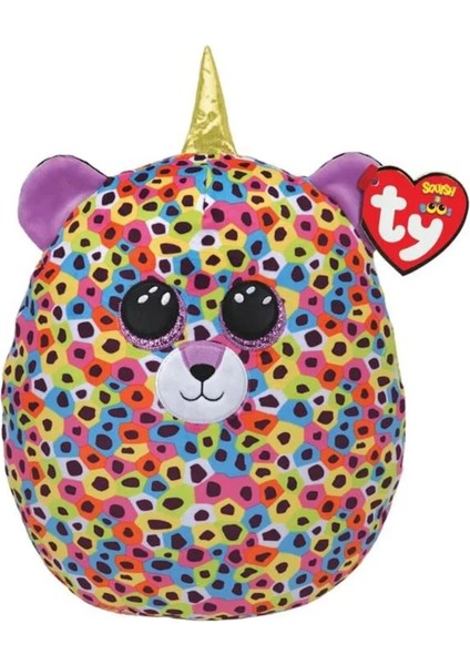 Squishy Beanies Yastık Renkli Leopar Giselle 26 cm