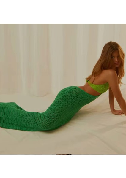 Boho Örme Hollow Out Uzun Elbise ,boyundan Bağlamalı Plaj Elbisesi, Plaj Tatil Kulübü Parti Giyim fırsatları