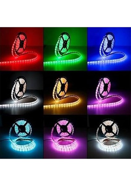 Uzaktan Kumandalı Şerit LED Lamba 5 Metre 20 Fonksiyonlu Işıldak Aydınlatma A Sınıfı 220 V Elektrik fırsatları