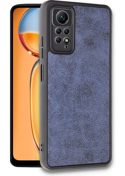 Xiaomi Redmi Note 12 Pro 4g Kılıf Aras Deri Kapak - Lacivert Yktsn