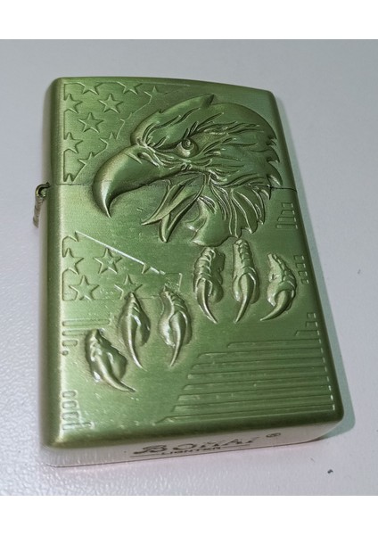 Hediyelik Kartal Başlı Benzinli Metal Çakmak