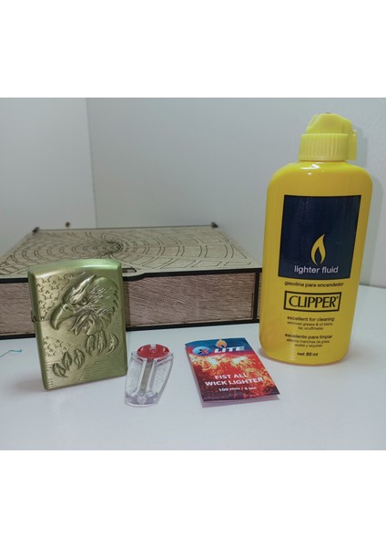 Hediyelik Kartal Başlı Benzinli Metal Çakmak fiyatları